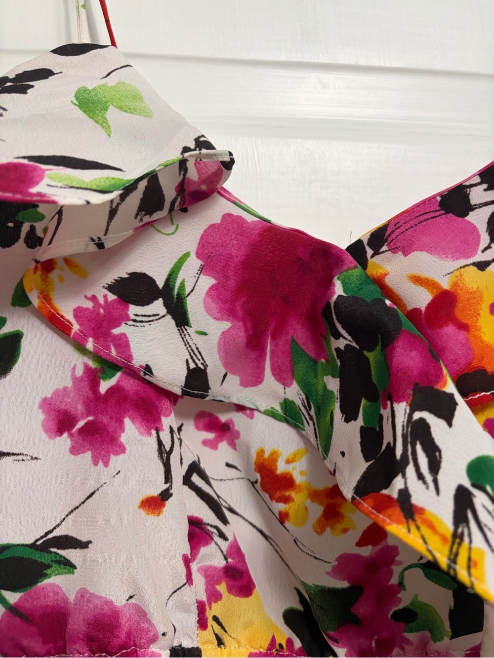 Floral Ruffle Top - Picture 4 of 4